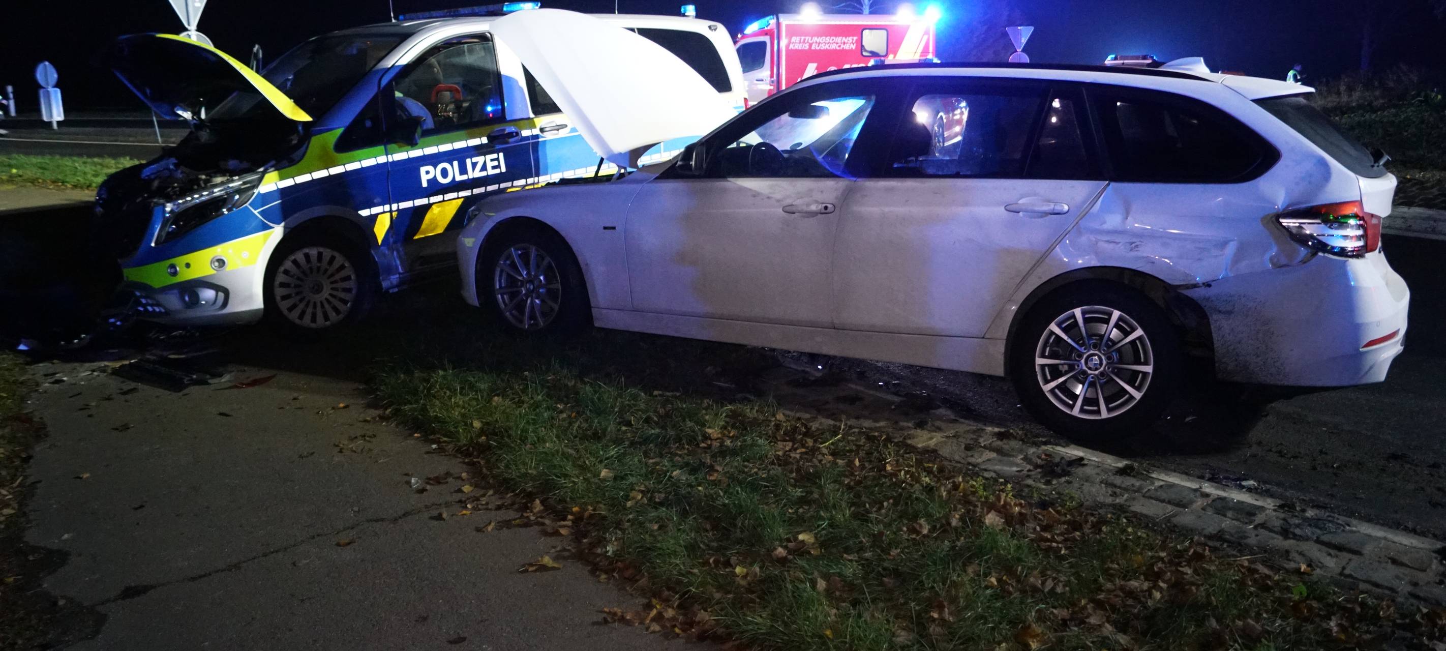 Unfall während Verfolgungsfahrt