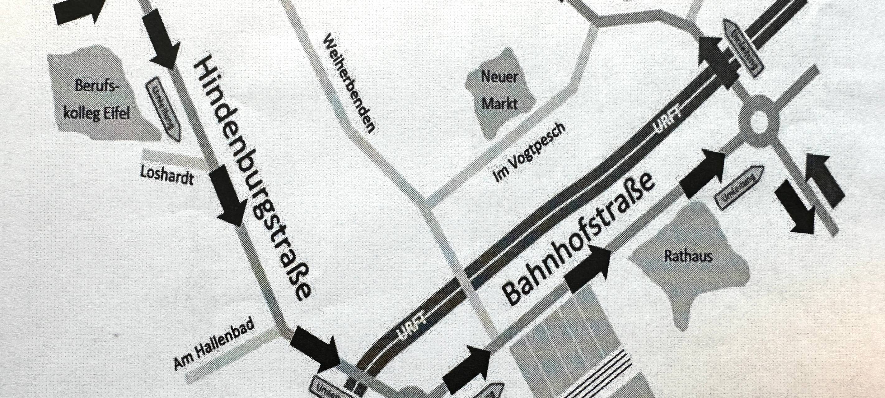 Bauarbeiten in Kaller Ortskern