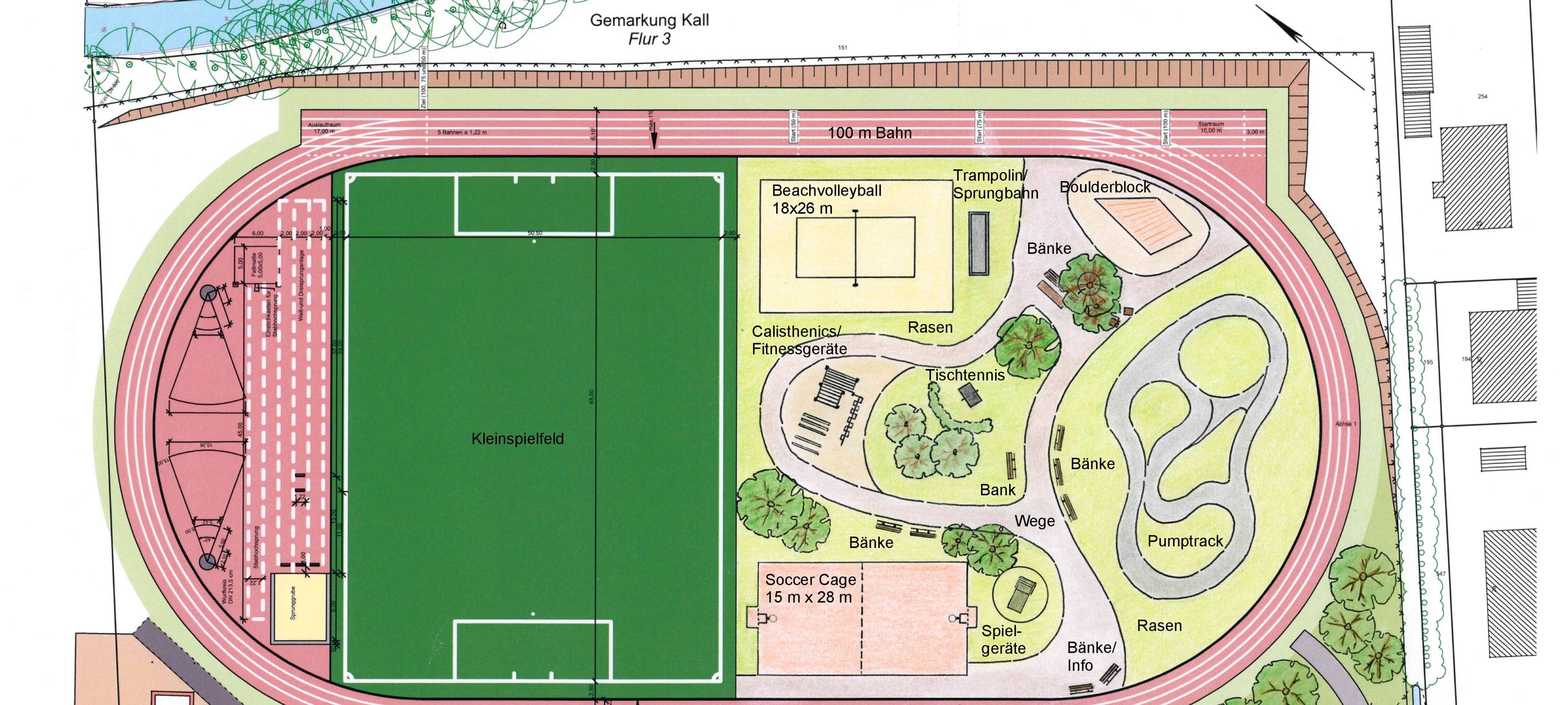 Erster Entwurf für Sportanlage in Kall