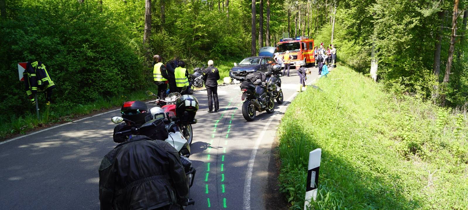 Motorradunfall bei Weiler am Berge