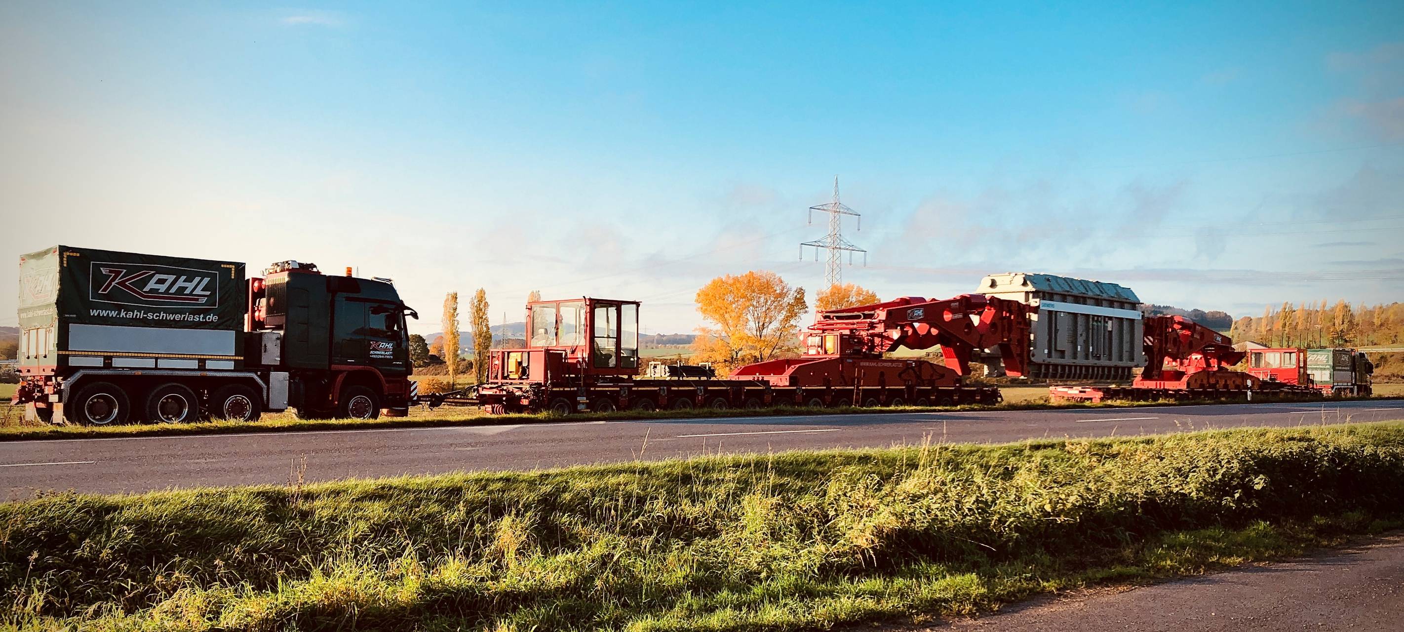 Großer Trafotransport in der Eifel