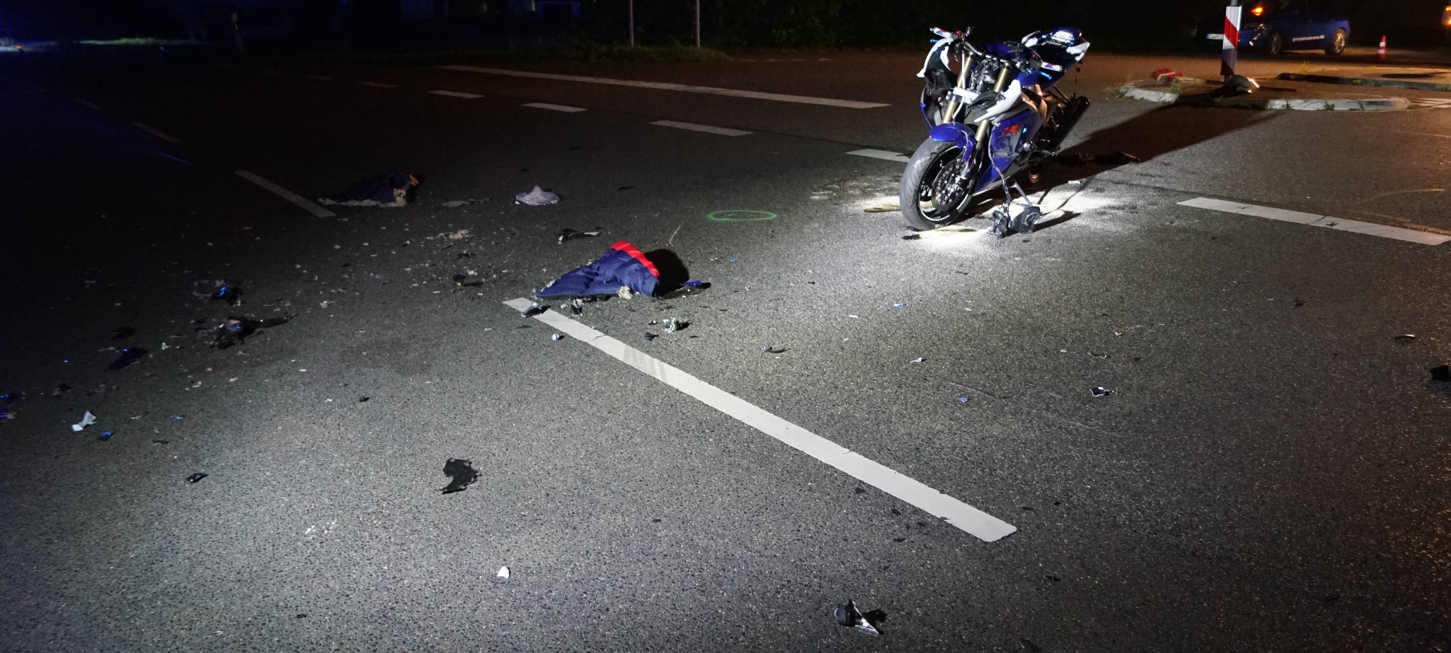 Schwere Motorradunfälle am Samstag