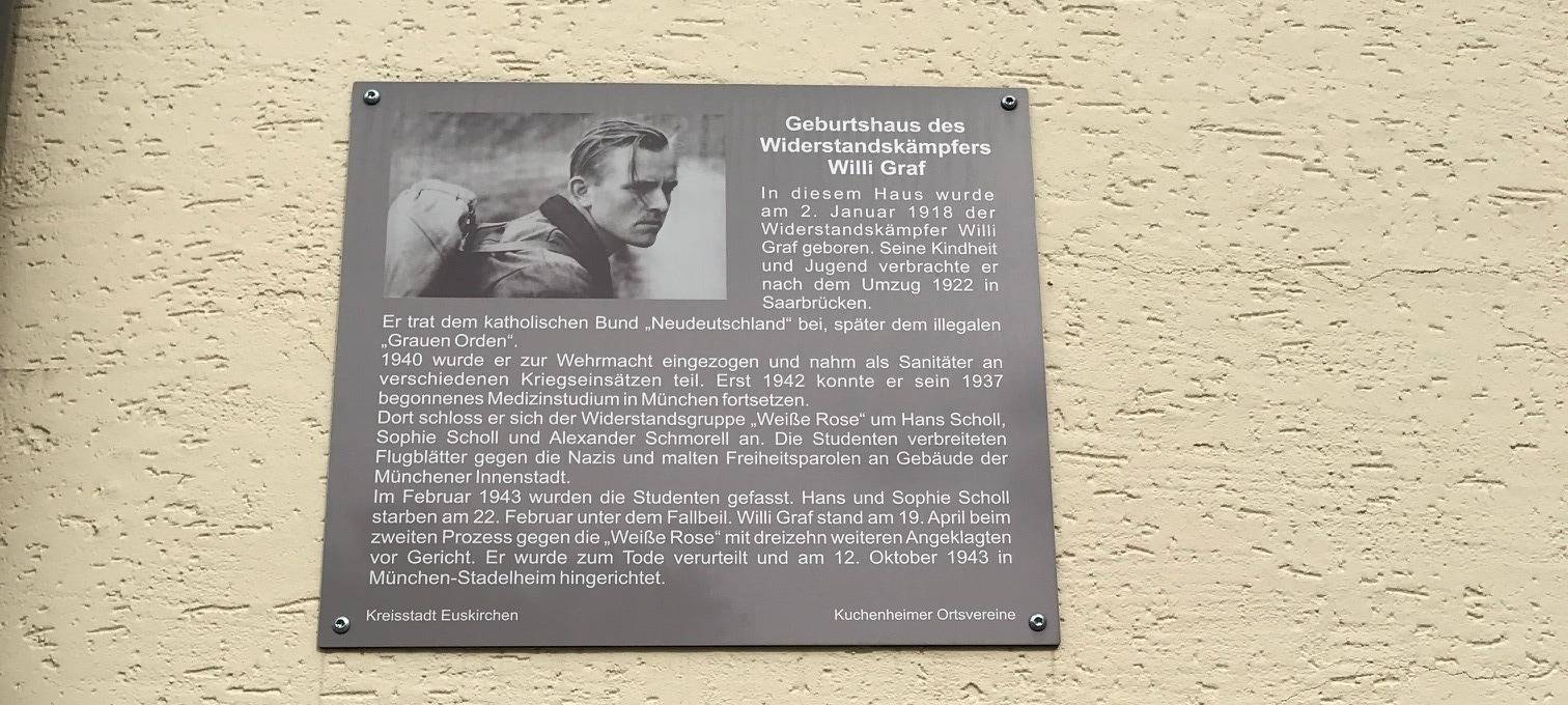 Gedenken an Willi Graf in Euskirchen