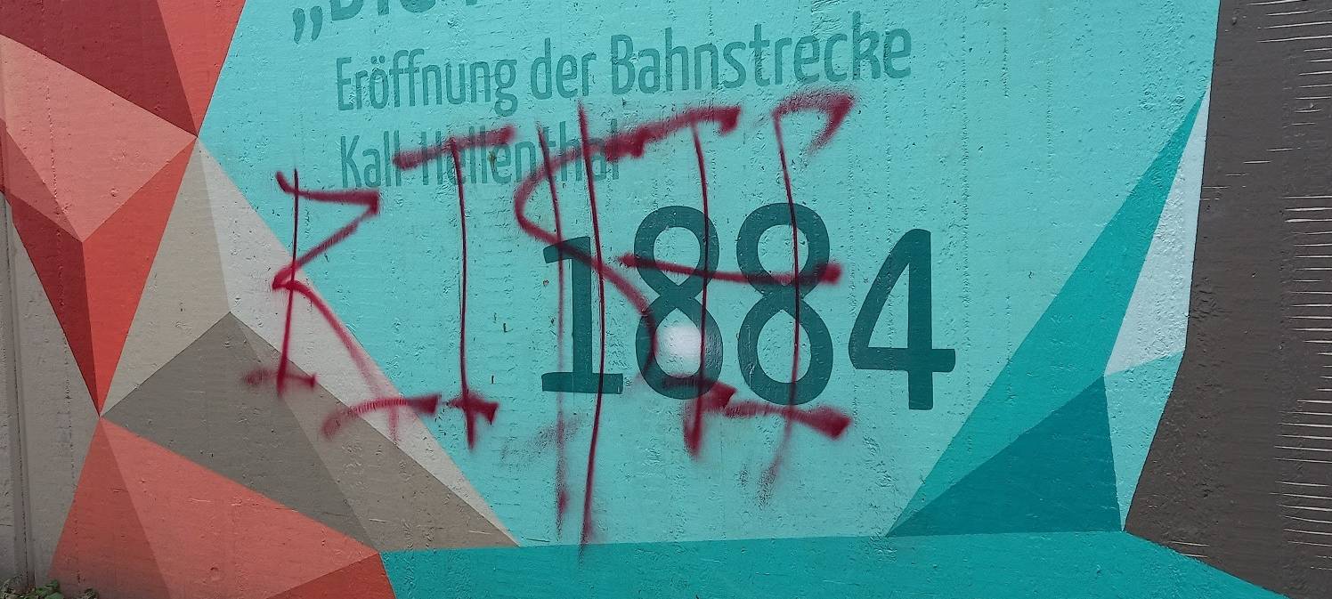 Antisemitische Schmiereien in Kall