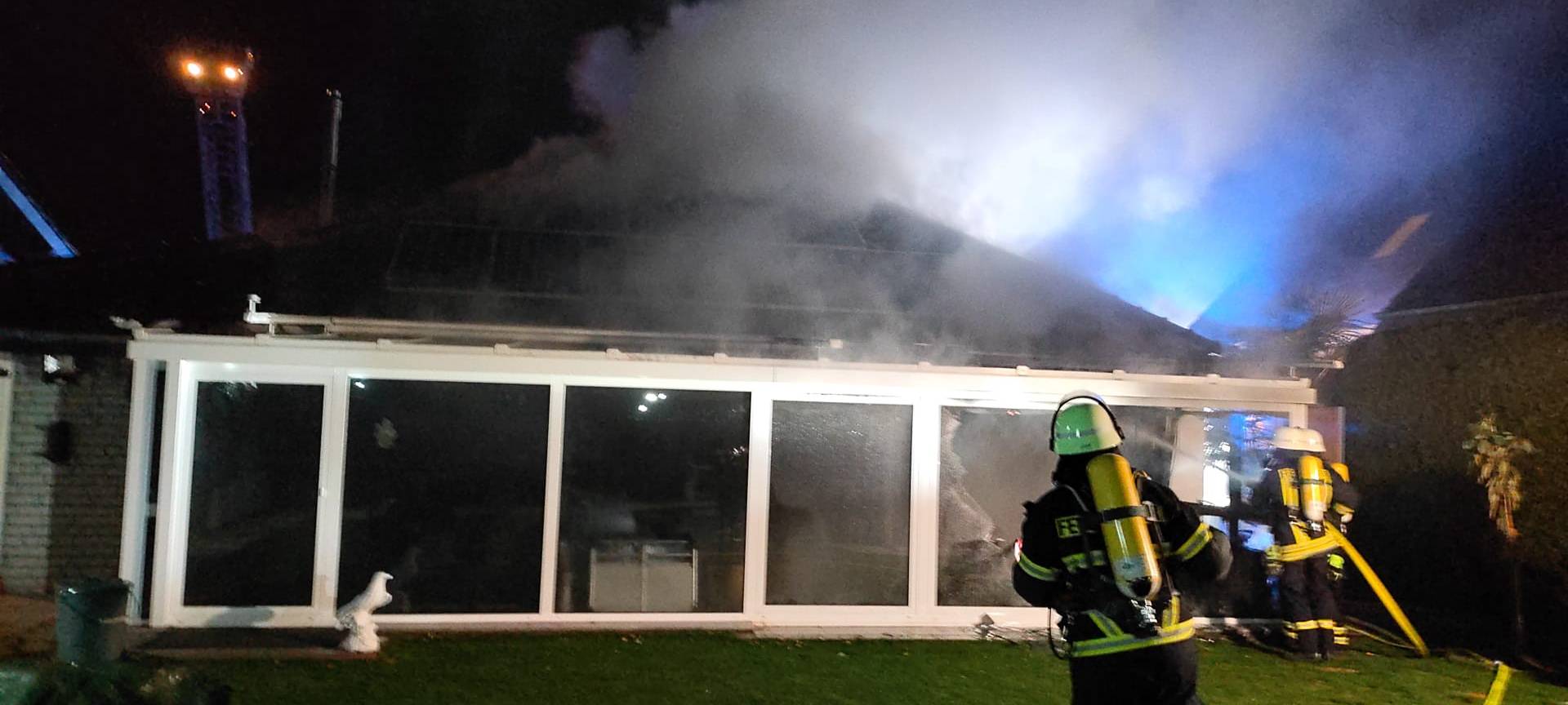 Wohnhausbrand in Zülpich-Mülheim
