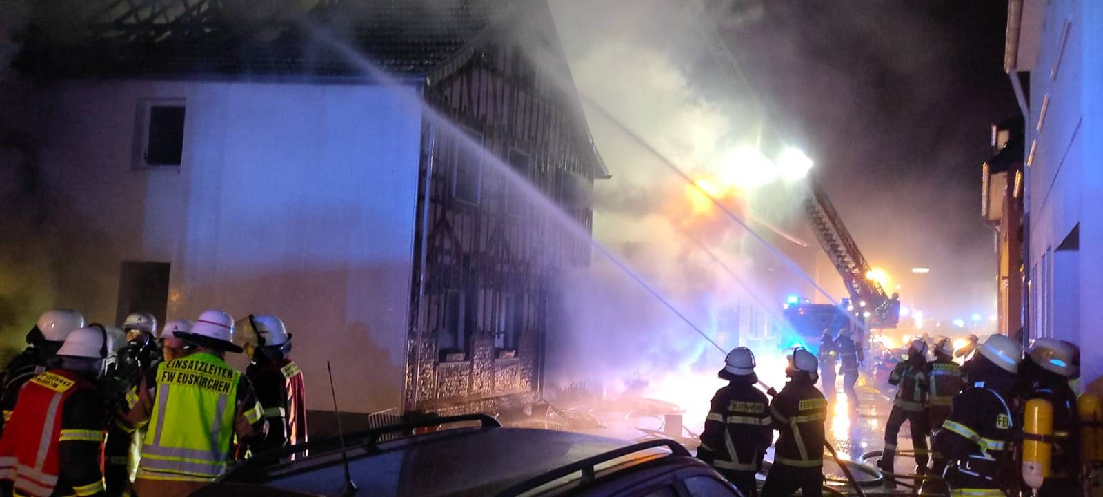 Fachwerkhaus nach Brand nicht mehr bewohnbar