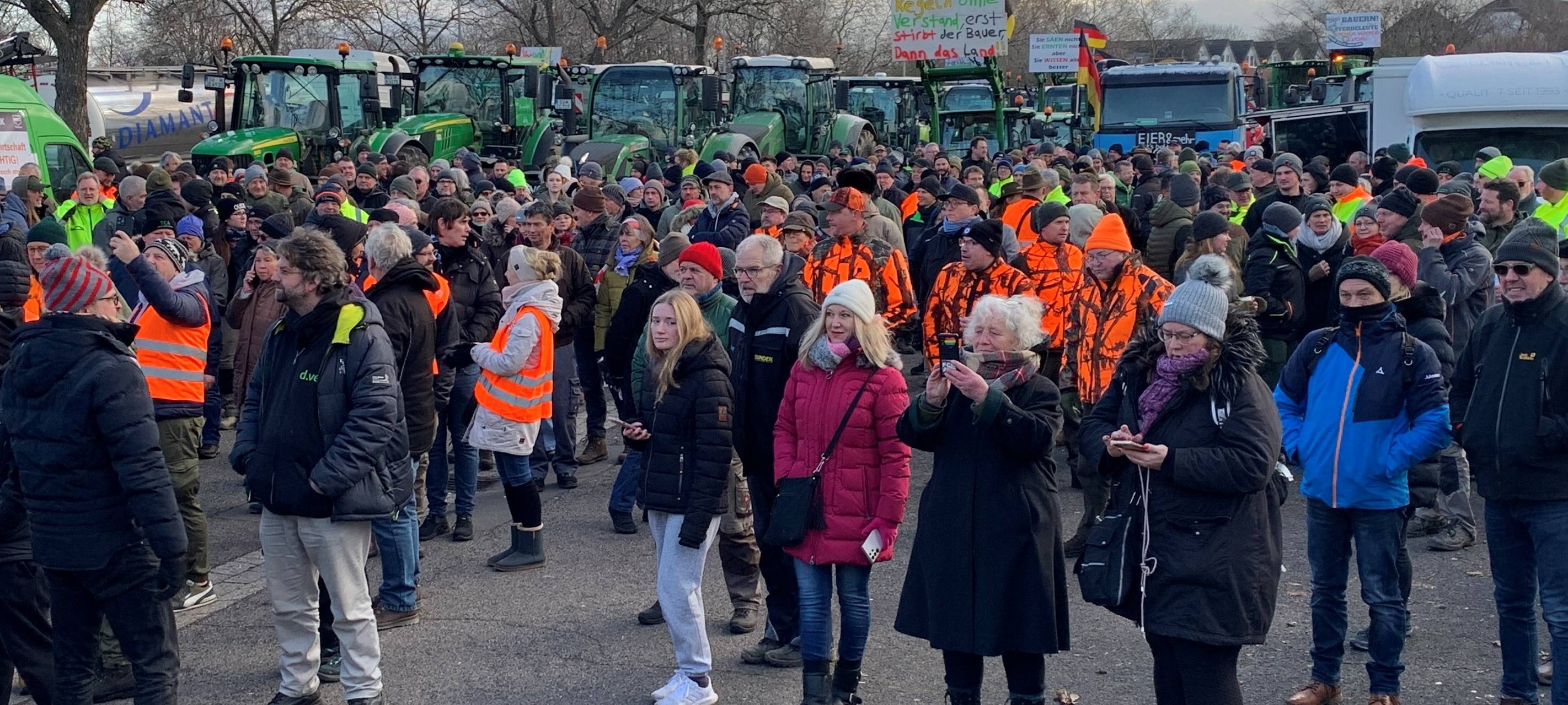 Bauern-Protest sorgte für Beeinträchtigungen auf den Straßen