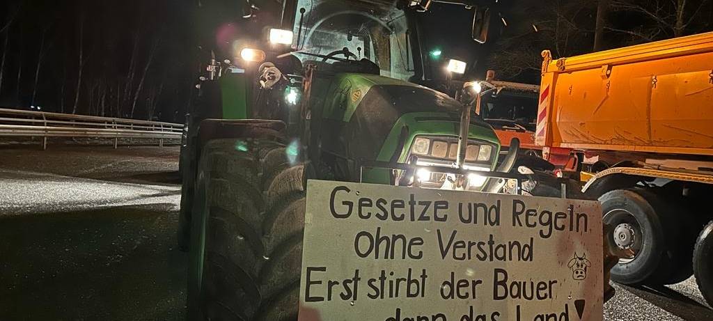Landwirte aus dem Kreis Euskirchen protestieren in Brüssel