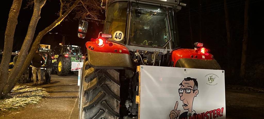Bauern-Protest sorgte für Beeinträchtigungen auf den Straßen