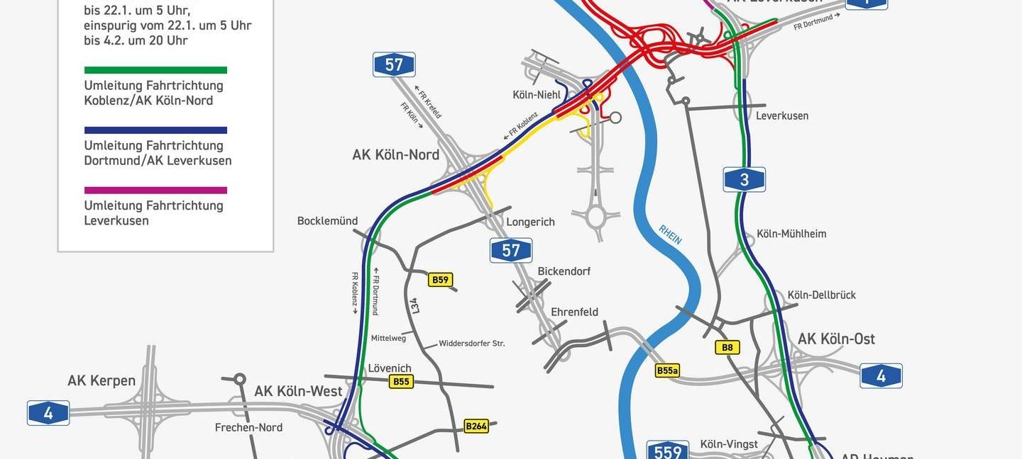 A1 bei Leverkusen für Wochen dicht - ADAC befürchtet Chaos