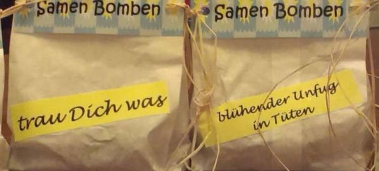 Samenbomben bauen mit dem Nabu