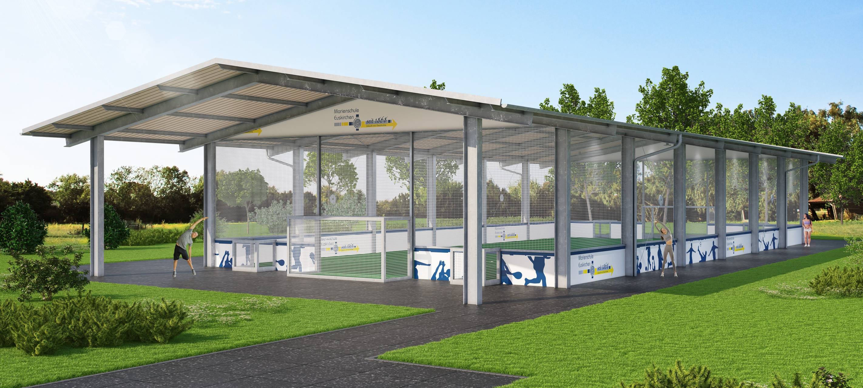 Freilufthalle soll Sportangebot der Euskirchener Marienschule verbessern