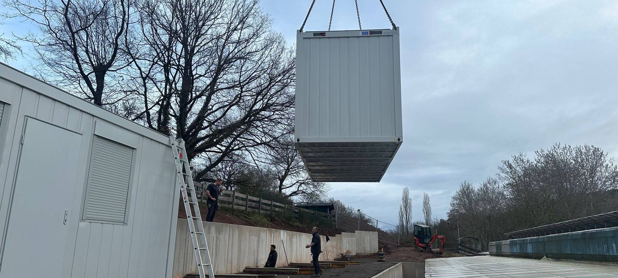 Container für Tierheim in Mechernich
