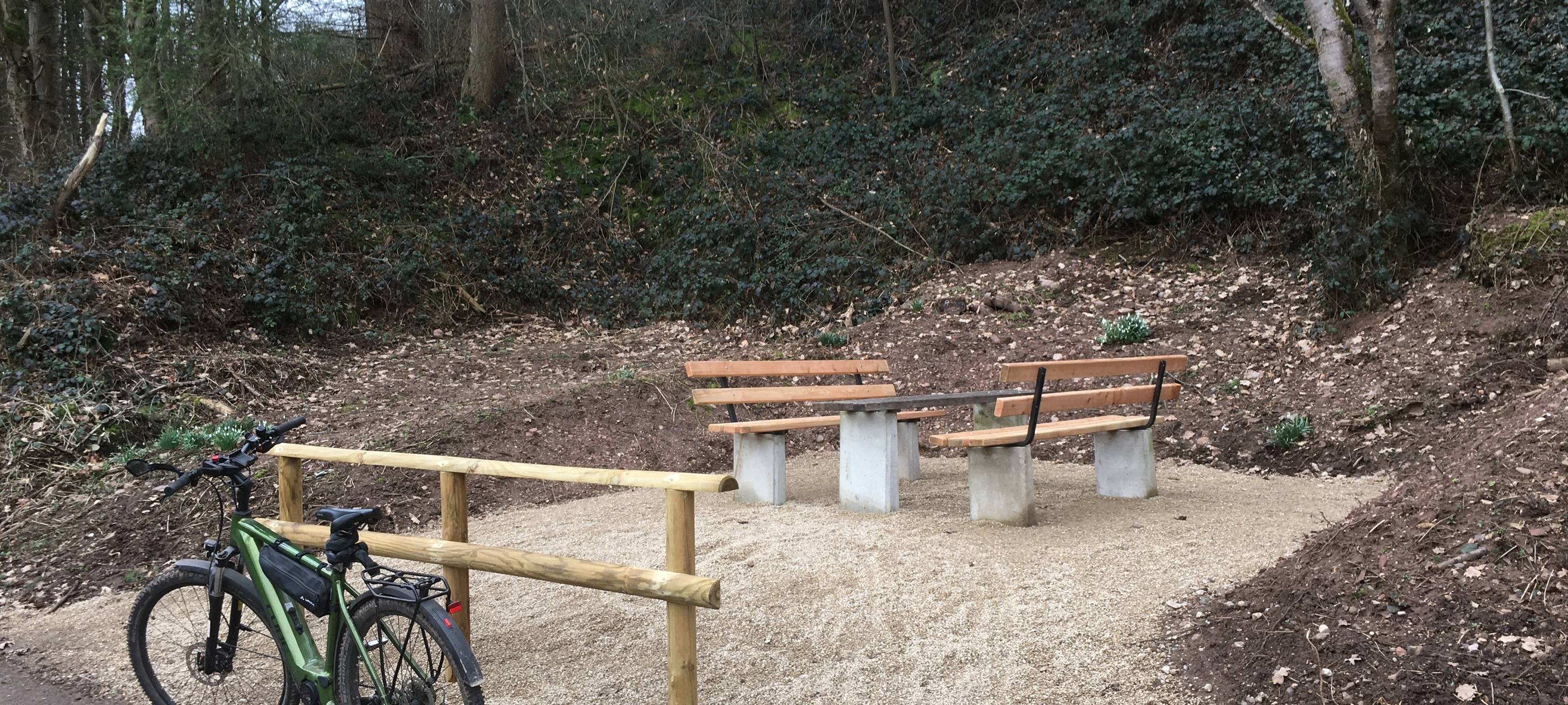 Neuer Radwander-Rastplatz bei Kall