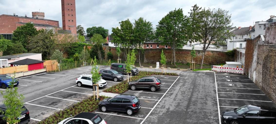 Neuer Parkplatz an der Nideggener Straße in Zülpich