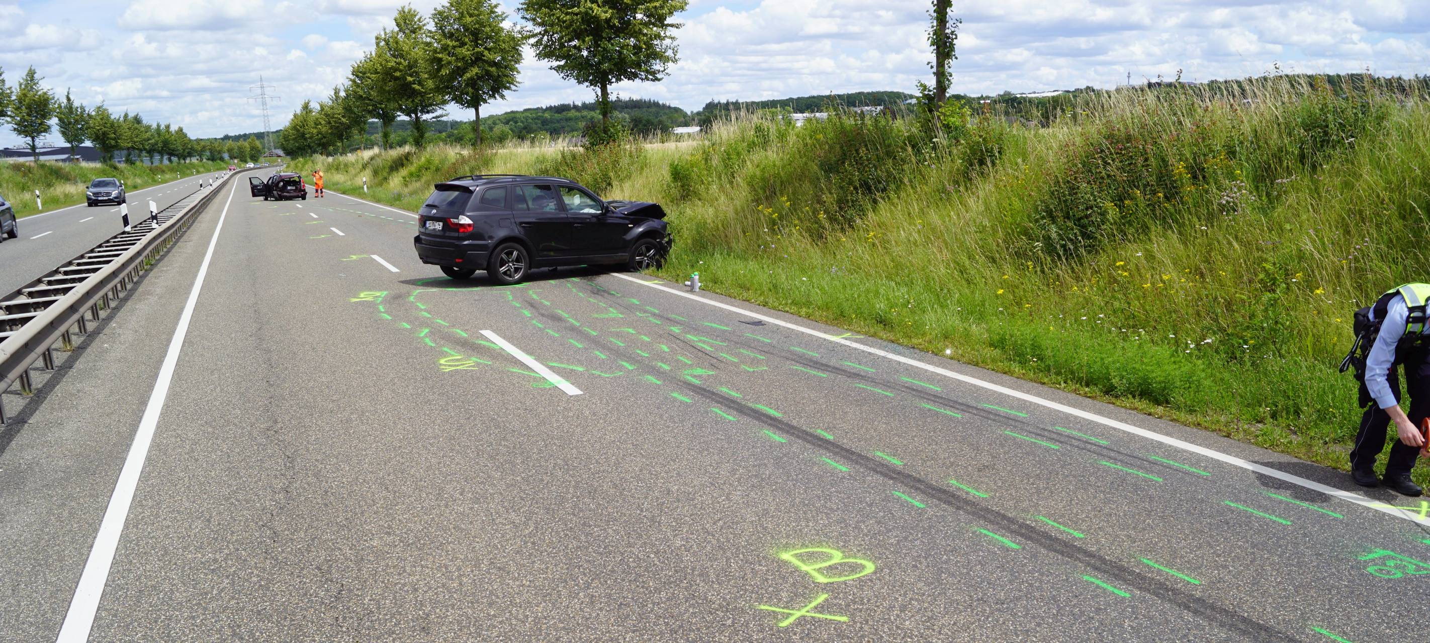 Sieben Verletzte bei Unfällen auf der B 266