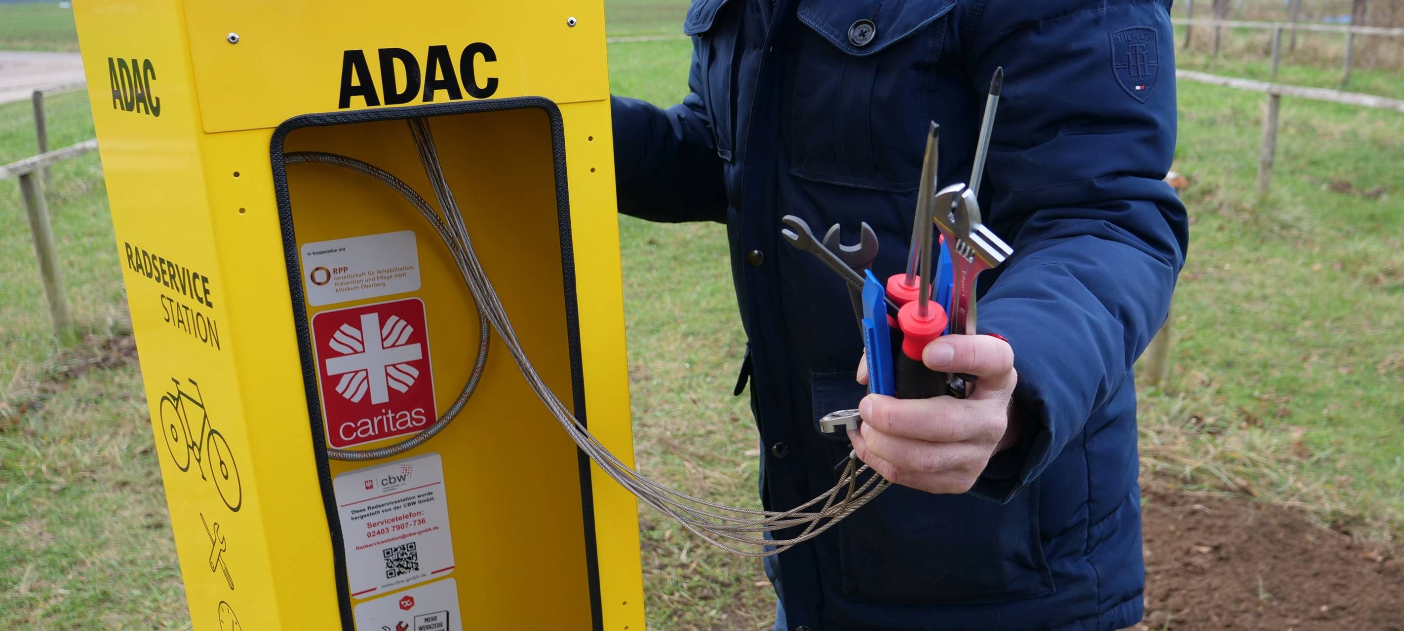 Neue Radservice-Station in Gemünd