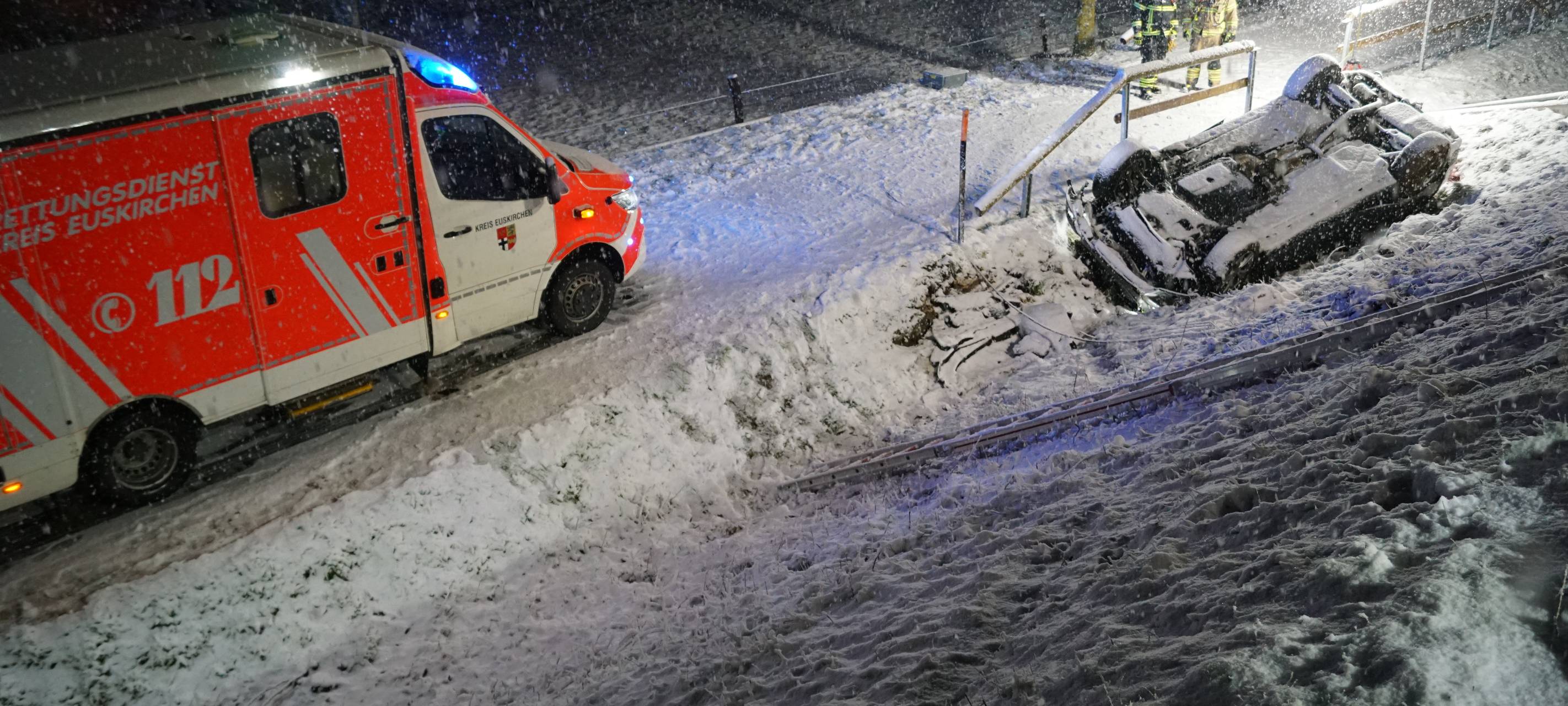 Schnee sorgte Mittwochabend für Probleme