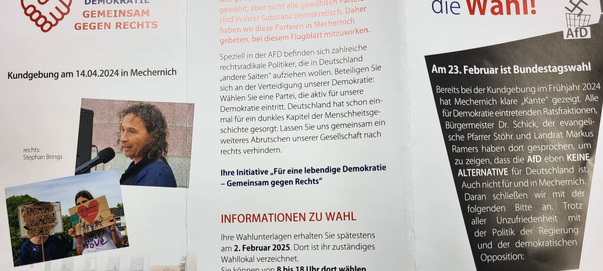 Mechernicher Parteien appellieren demokratisch zu wählen