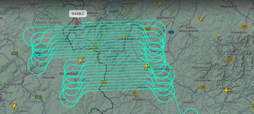 Messflüge über dem Kreis Euskirchen