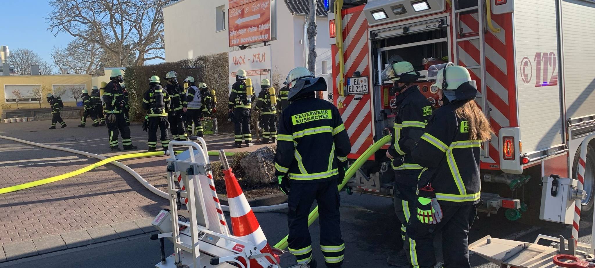 Vier Verletzte nach Brand in Restaurant in Euskirchen