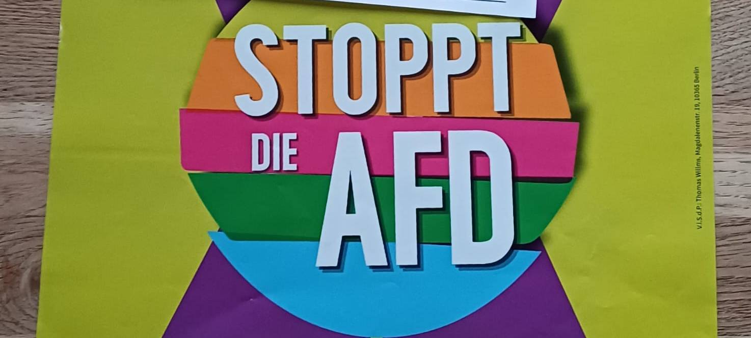 Protest gegen AfD-Veranstaltung in Vernich