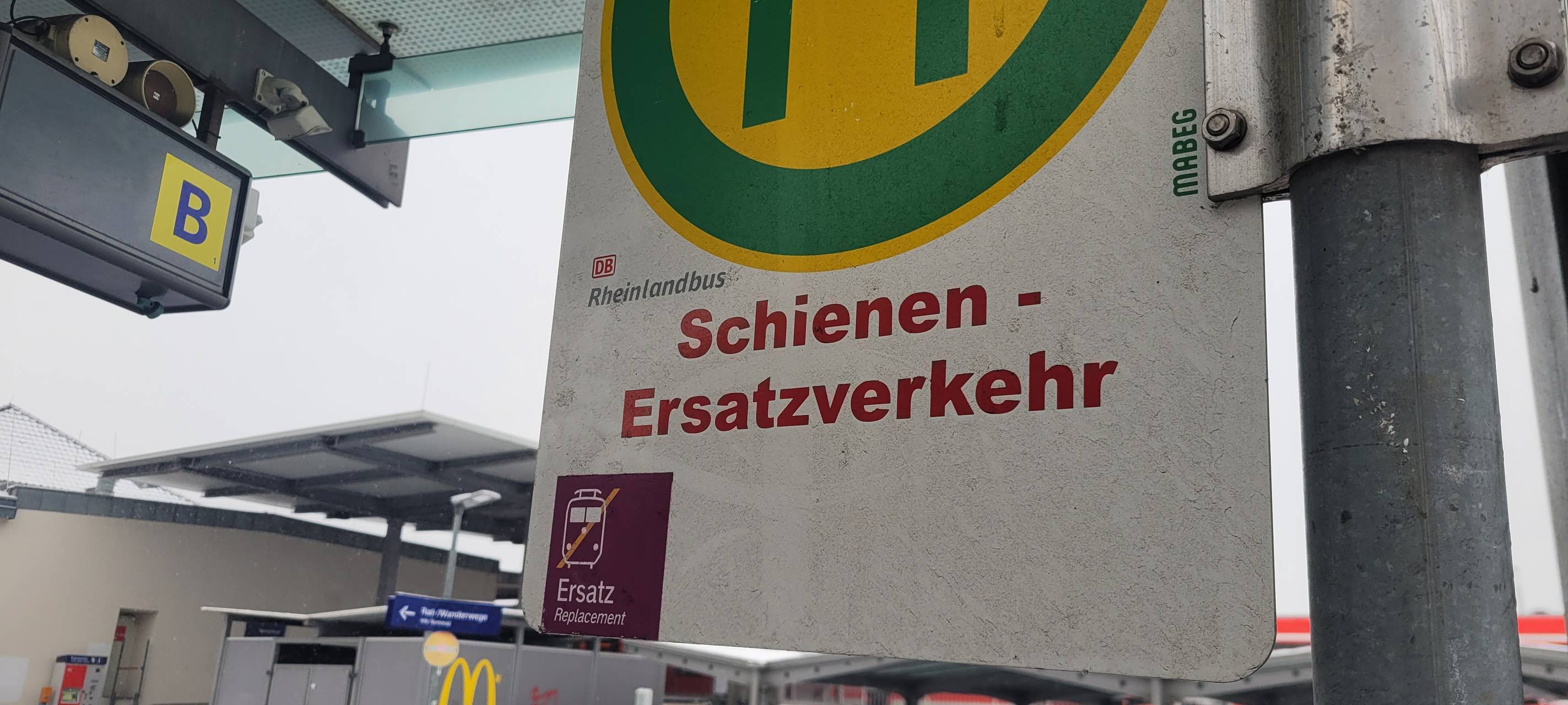 Umsteigen auf dem Weg nach Köln