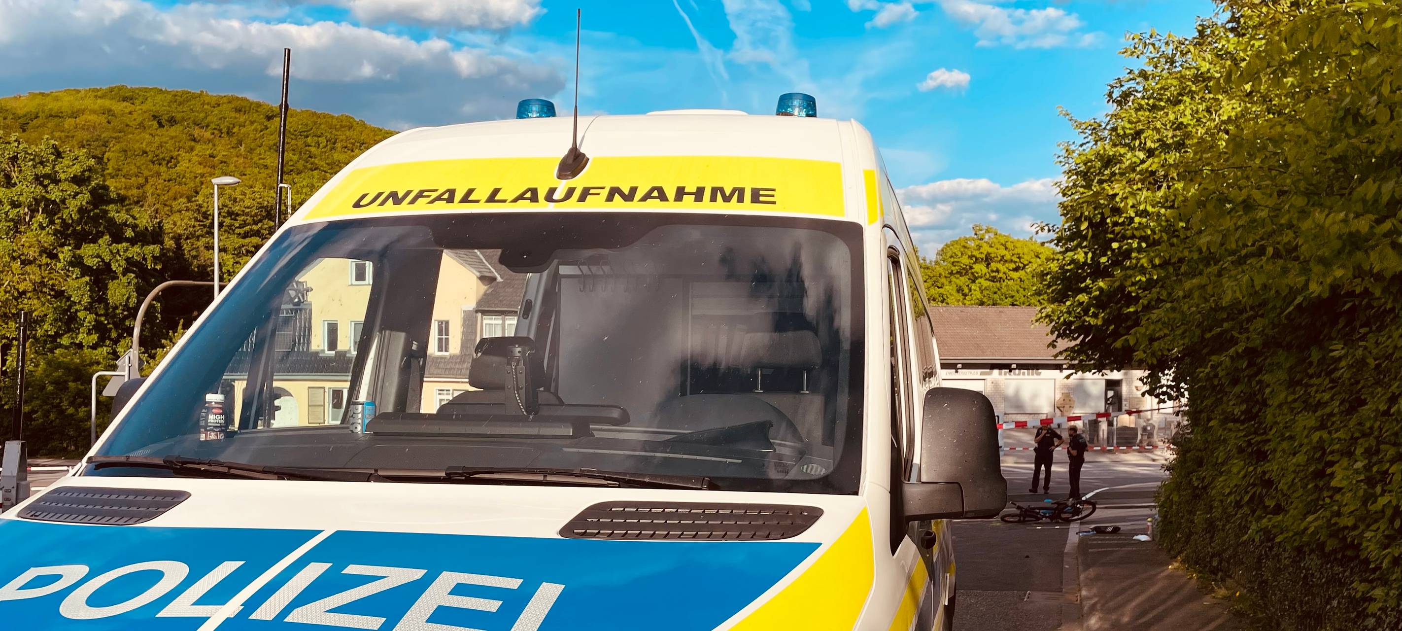 Unfall in Bad Münstereifel: Rettungshubschrauber im Einsatz