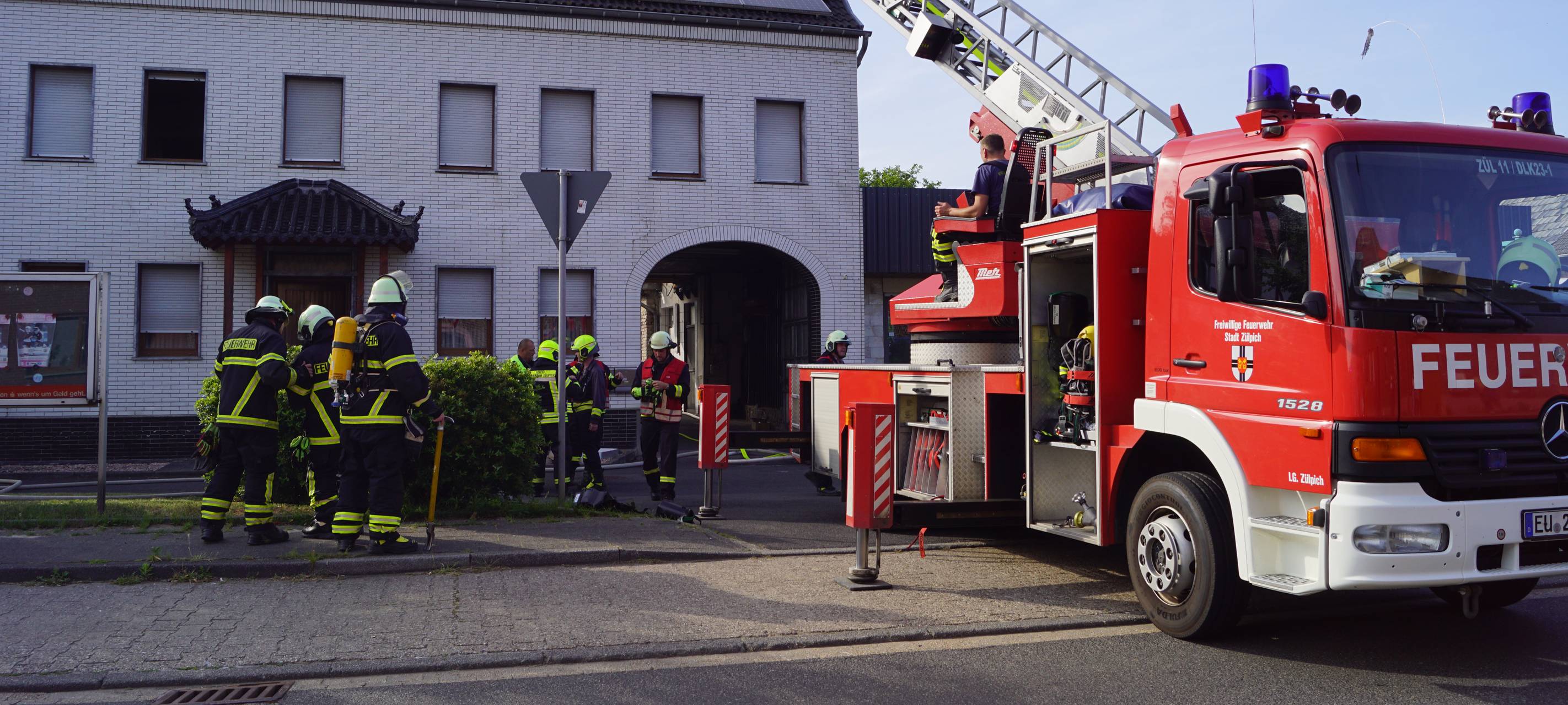 Wohnungsbrand in Zülpich-Sinzenich