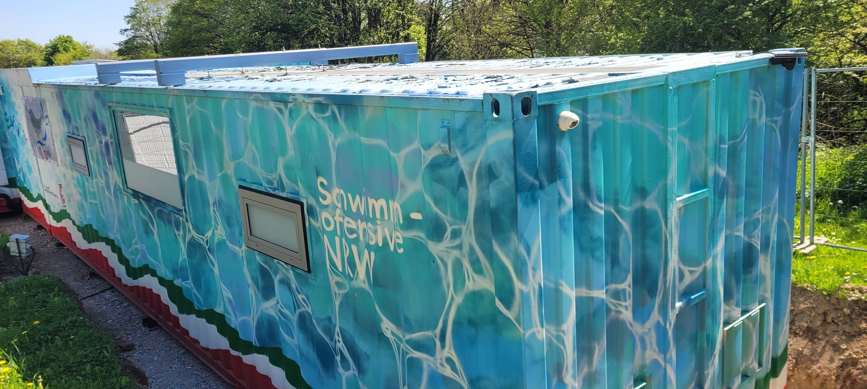 Schwimmcontainer Narwali ab sofort in Blankenheim im Einsatz