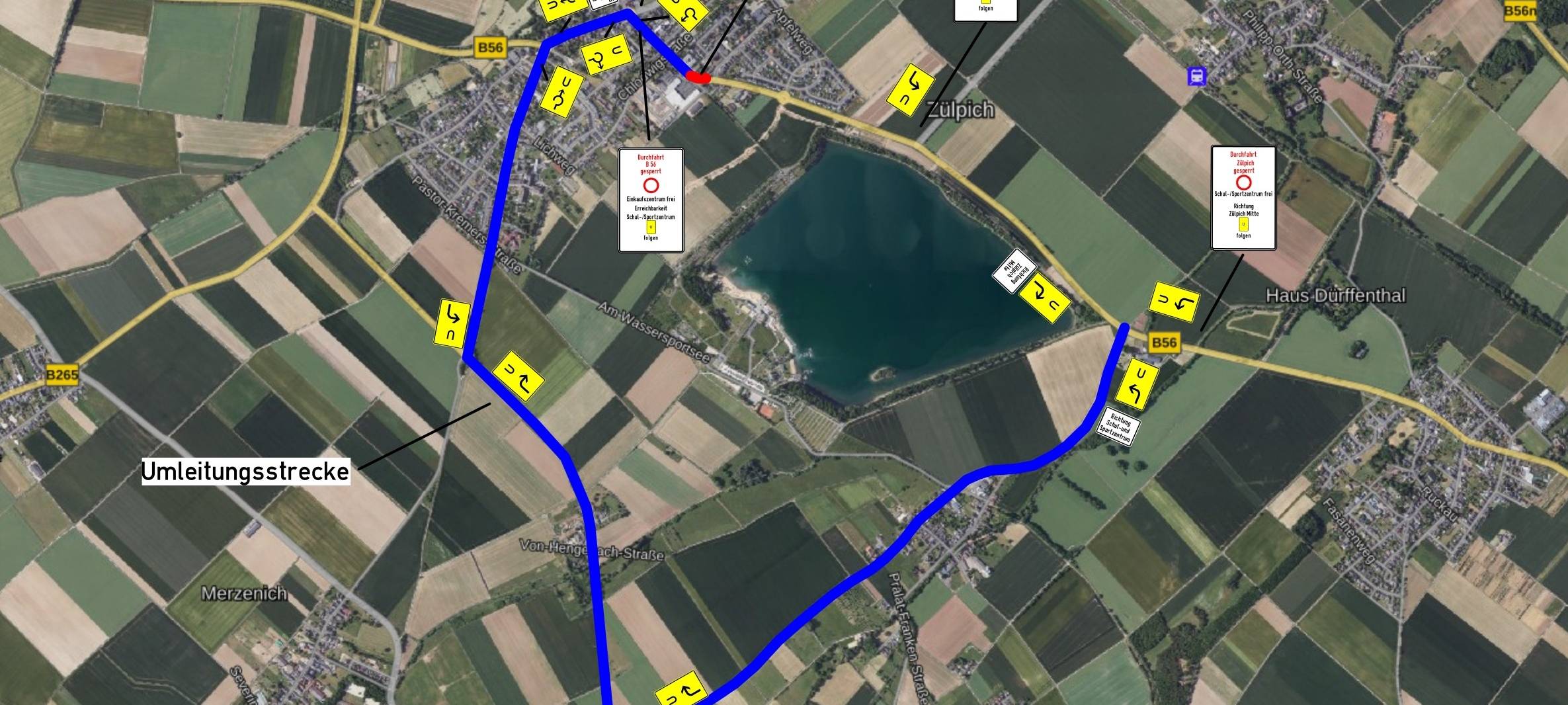 Zülpich: Vollsperrung B56