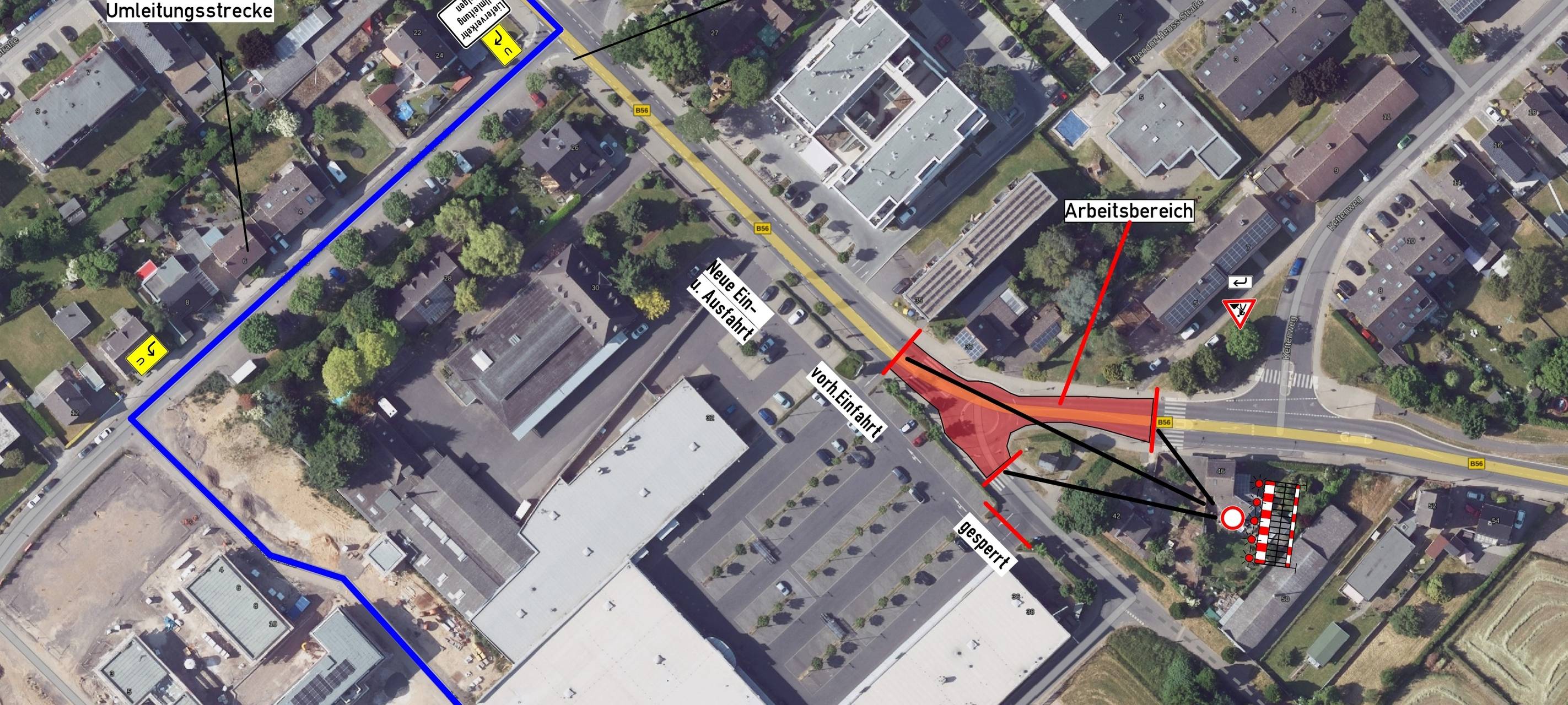 Nächste Woche: Vollsperrung auf Bonner Straße