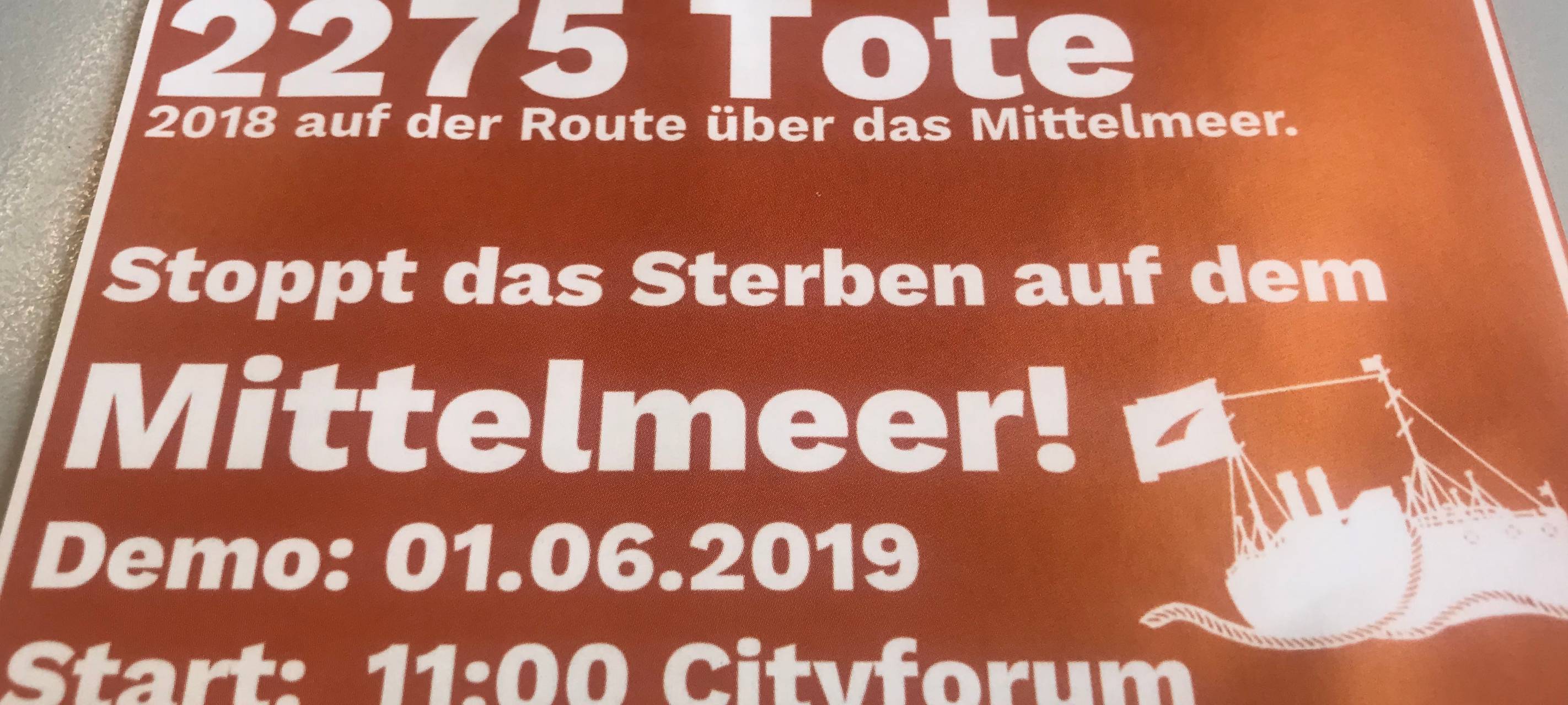 Demo der Bewegung "Seebrücke" in Euskirchen