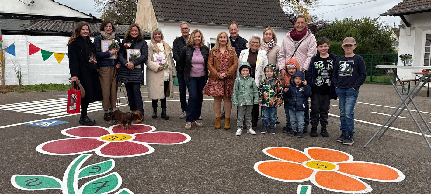 Sponsoren und Eltern hübschen Kita in Zülpich-Bessenich auf