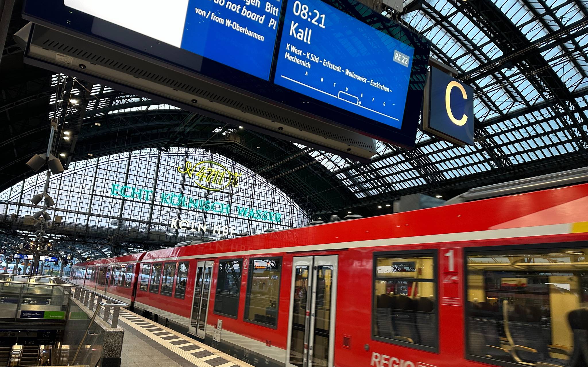 Kölner Hauptbahnhof im Januar wieder gesperrt