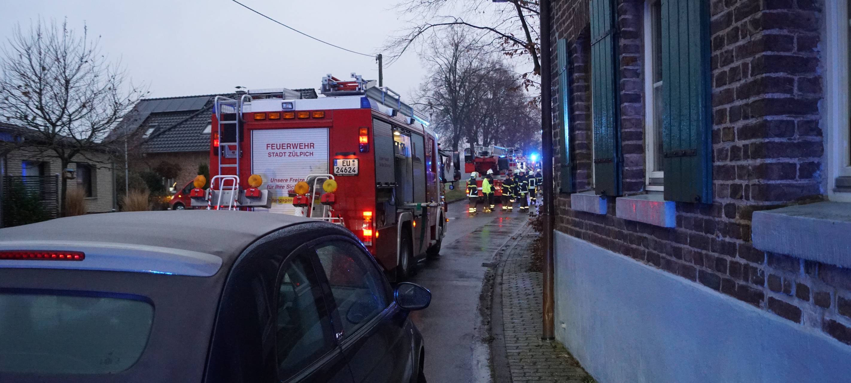 Haustiere sterben bei Brand in Zülpich-Mülheim/Wichterich