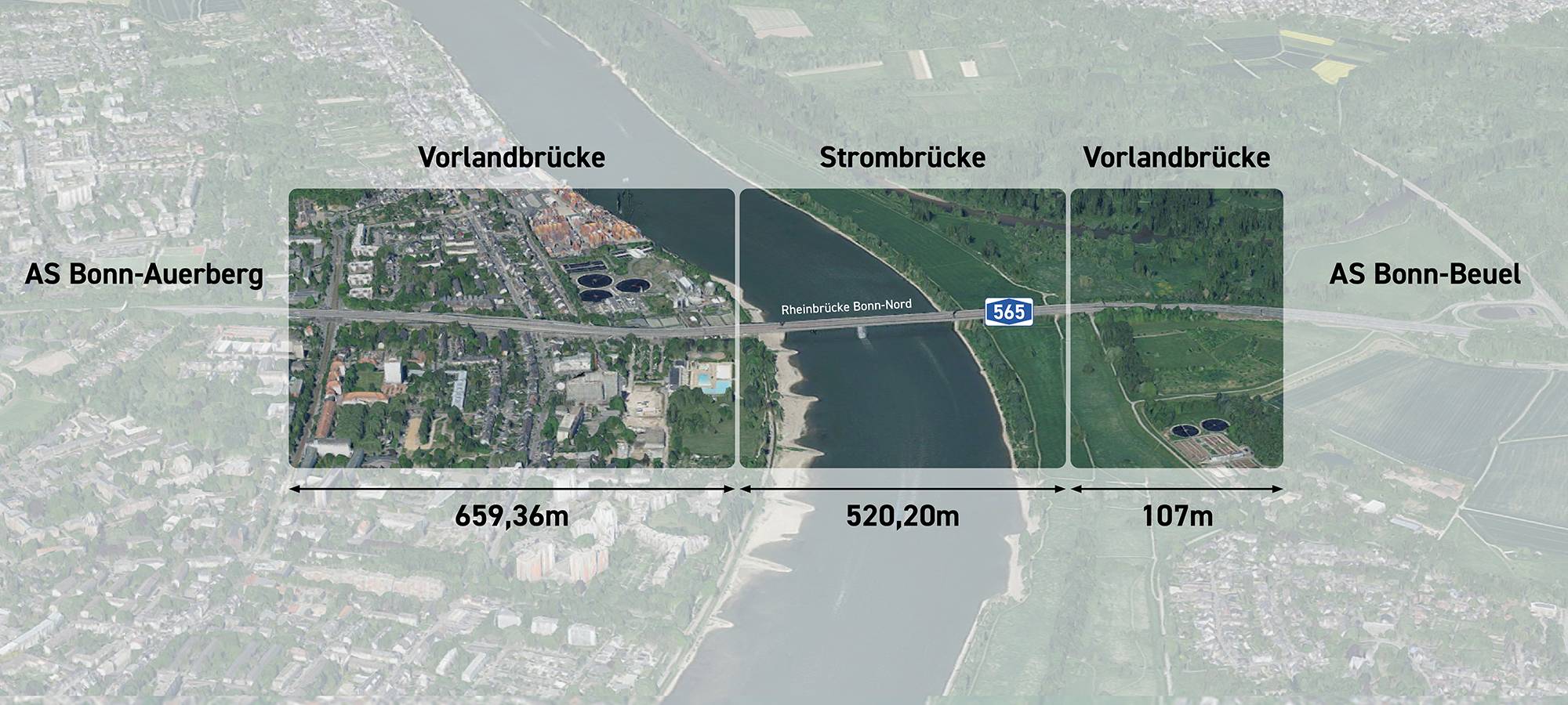 Sperrung für LKW auf der Bonner Nordbrücke