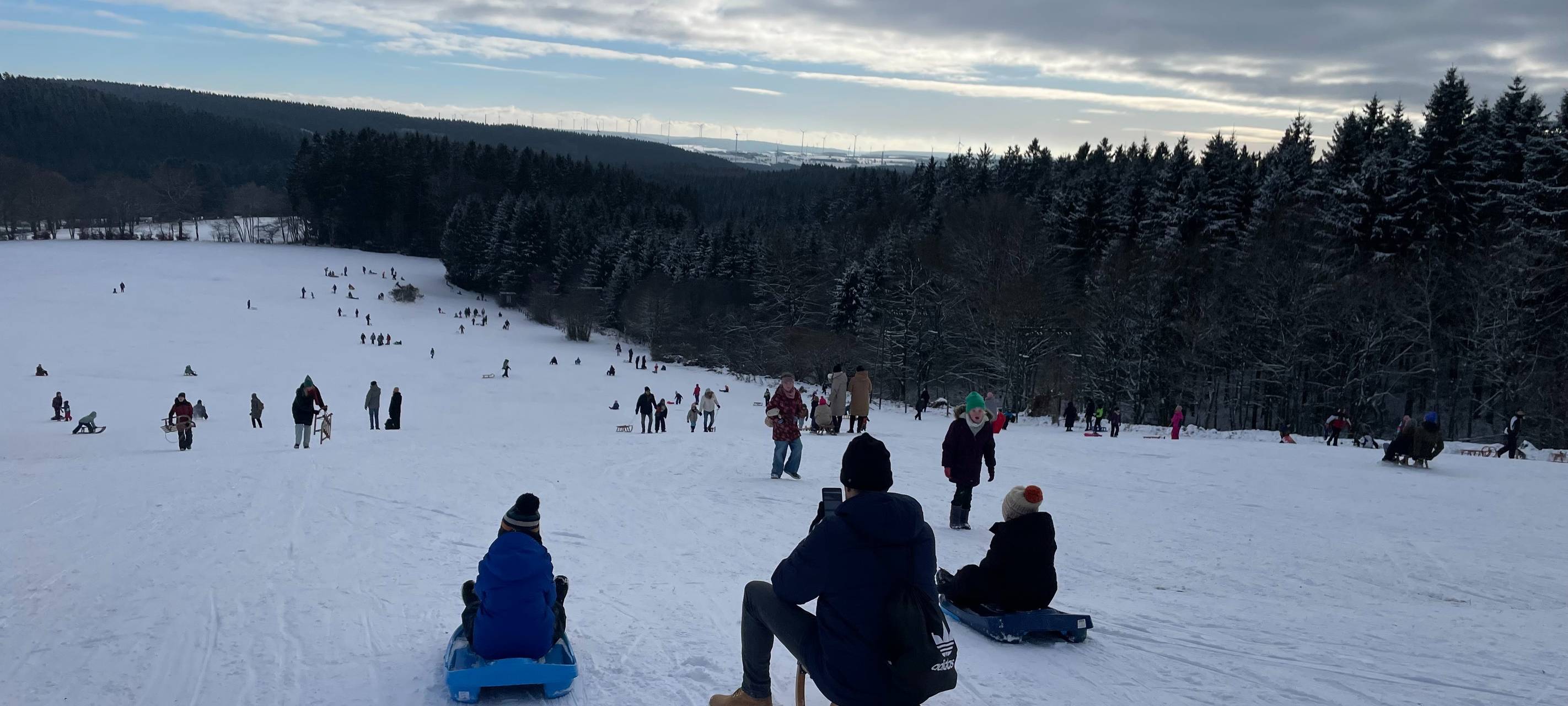 Letzter Ferientag: Viel Betrieb am Weißen Stein