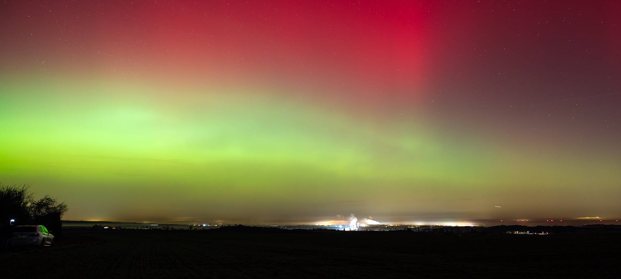 Polarlichter über dem Kreis Euskirchen