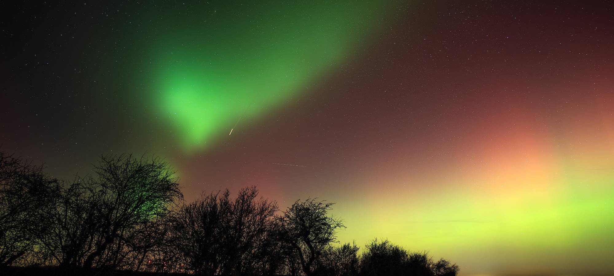 Polarlichter über dem Kreis Euskirchen