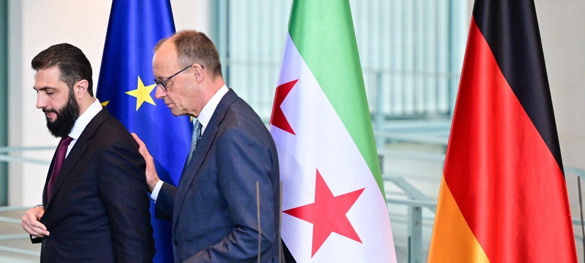 Syriens Übergangspräsident Ahmed al-Scharaa besucht Berlin