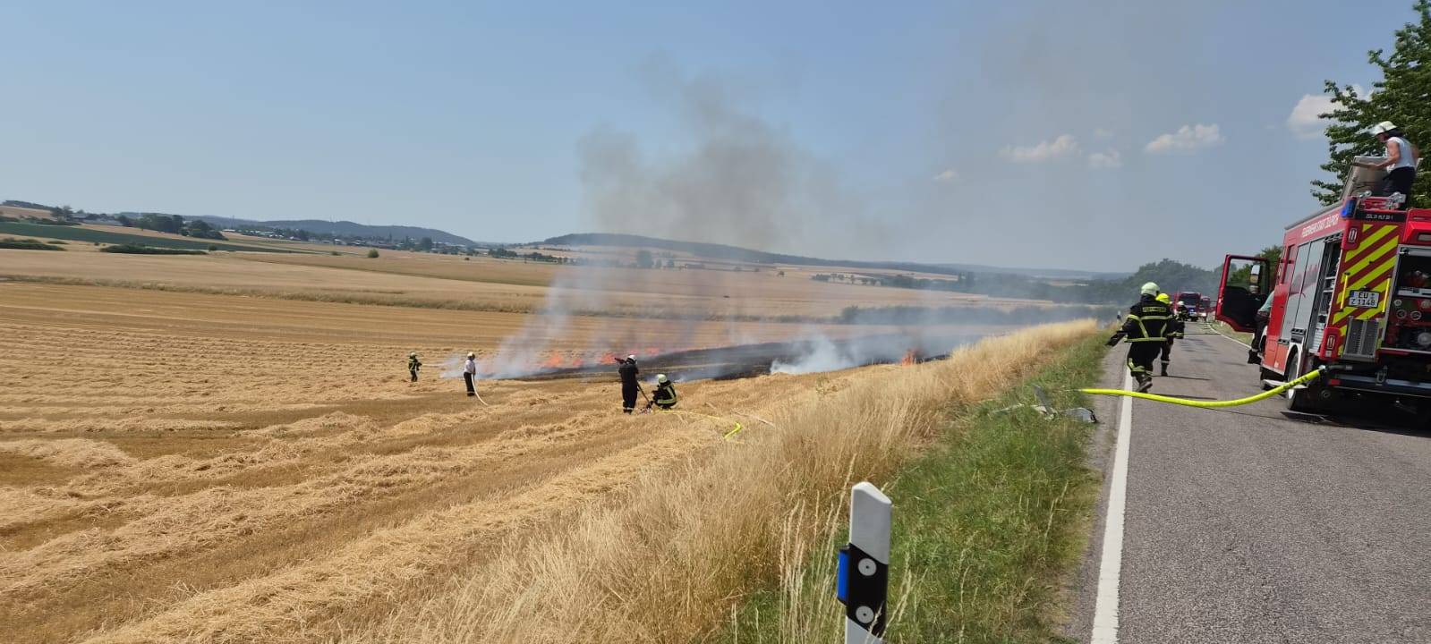 Feldbrand bei Zülpich-Schwerfen