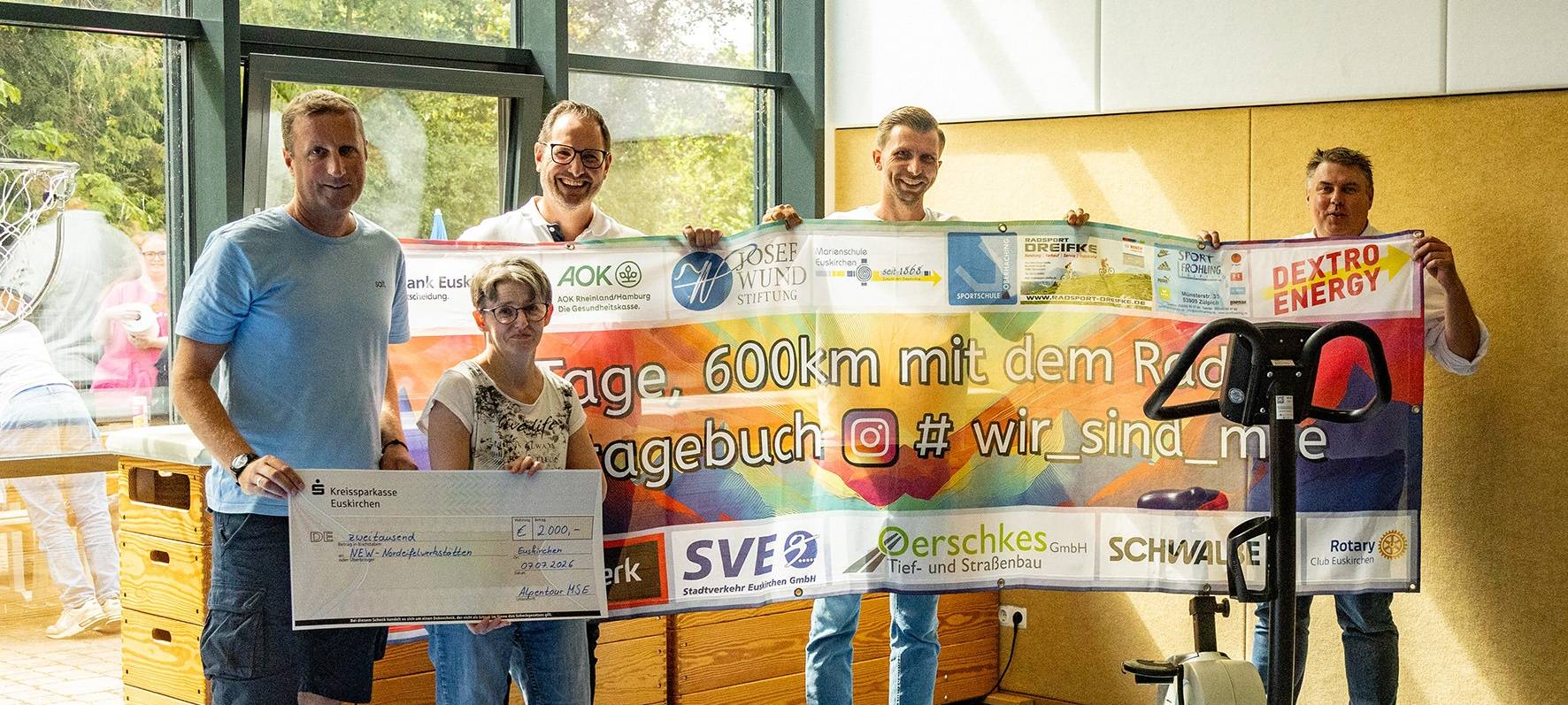 Schüler der Marienschule Euskirchen radeln für guten Zweck