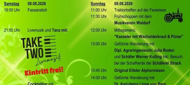08.-09.08. Wacholderfest in Alendorf