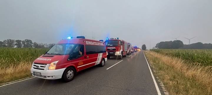 Feuerwehren aus dem Kreisgebiet im Hürtgenwald