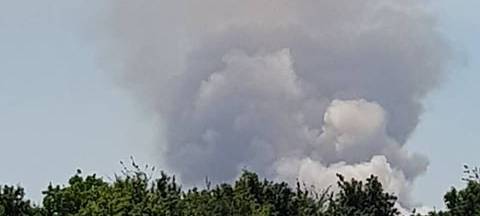 Feldbrand zwischen Zülpich-Enzen und Schwerfen