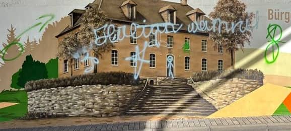 Dahlem: Bilder in Unterführung beschmiert