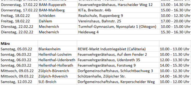 Impfbus im Kreis Euskirchen unterwegs