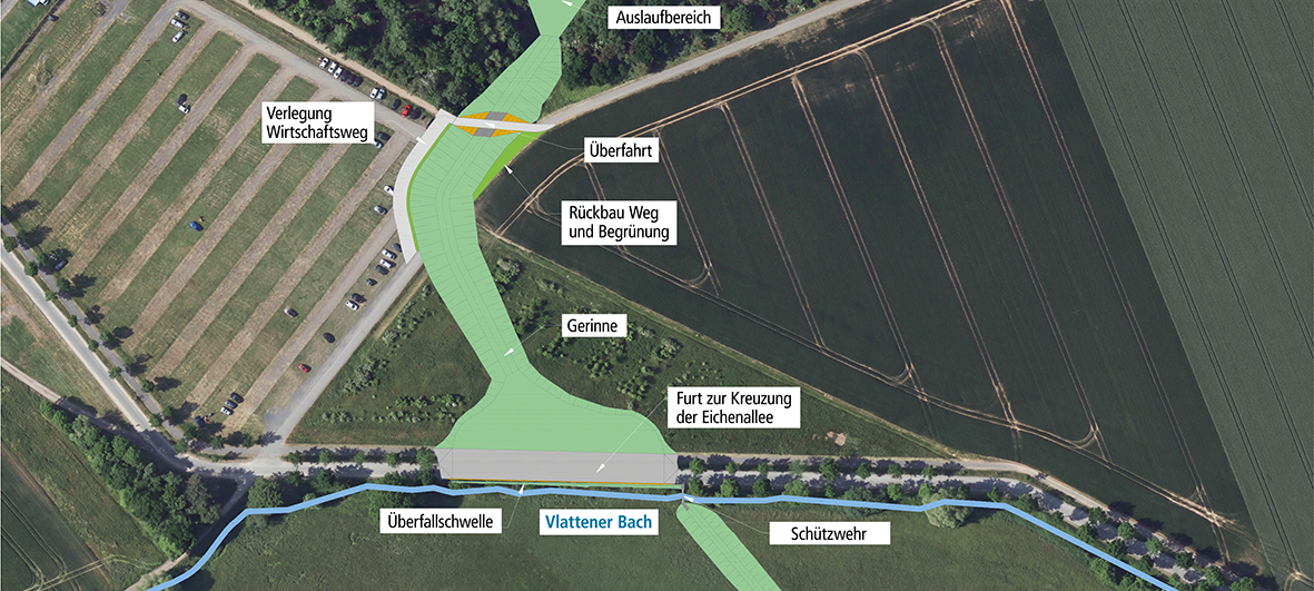 Hochwasser fließt in Zülpicher See