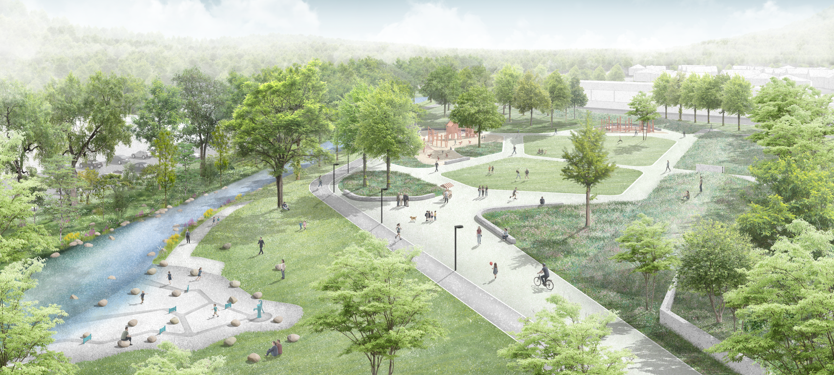 Baustart für Urftauenpark in Kall nach jahrelanger Planung